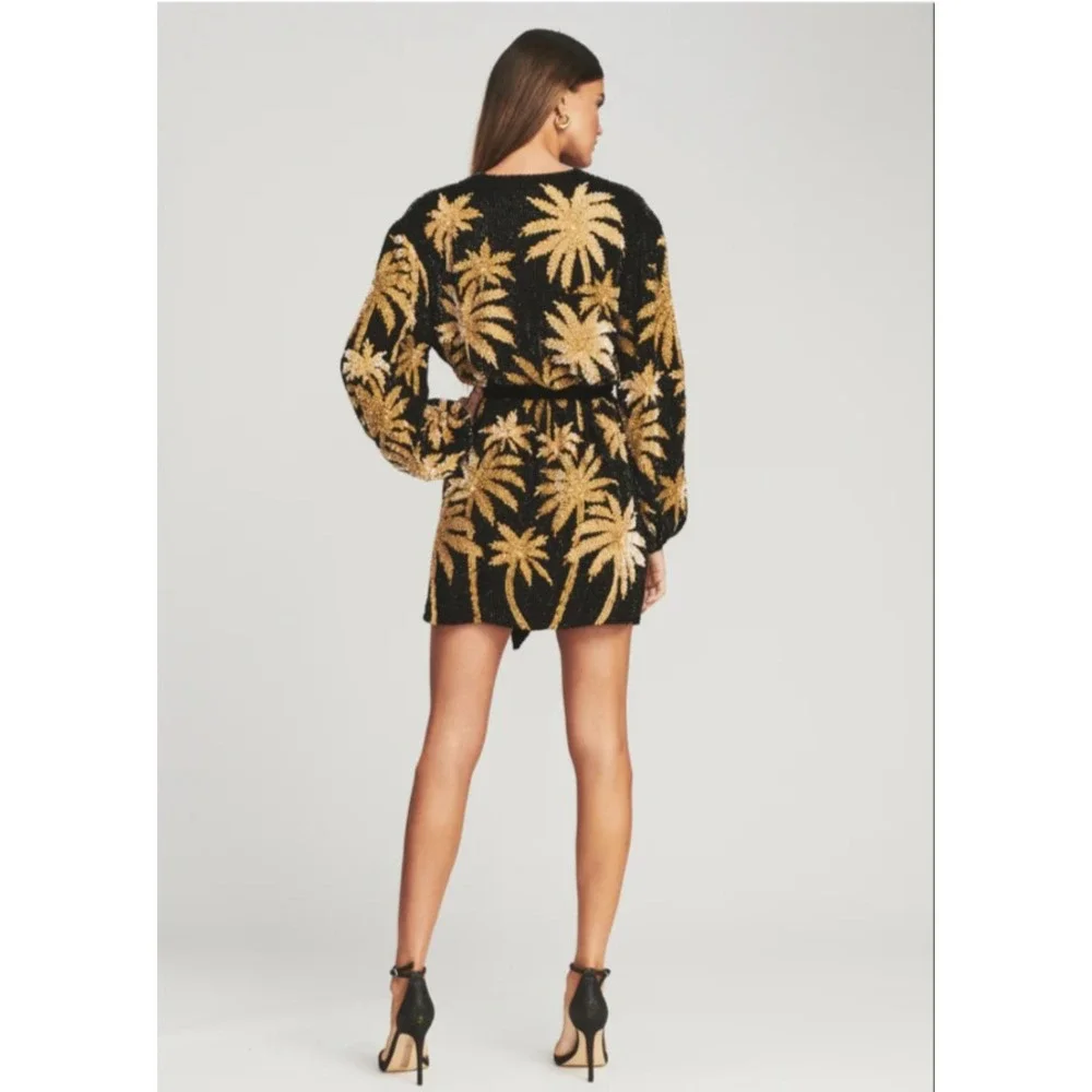 Retrofete Dress Gabrielle‎ Sequin Palm Robe